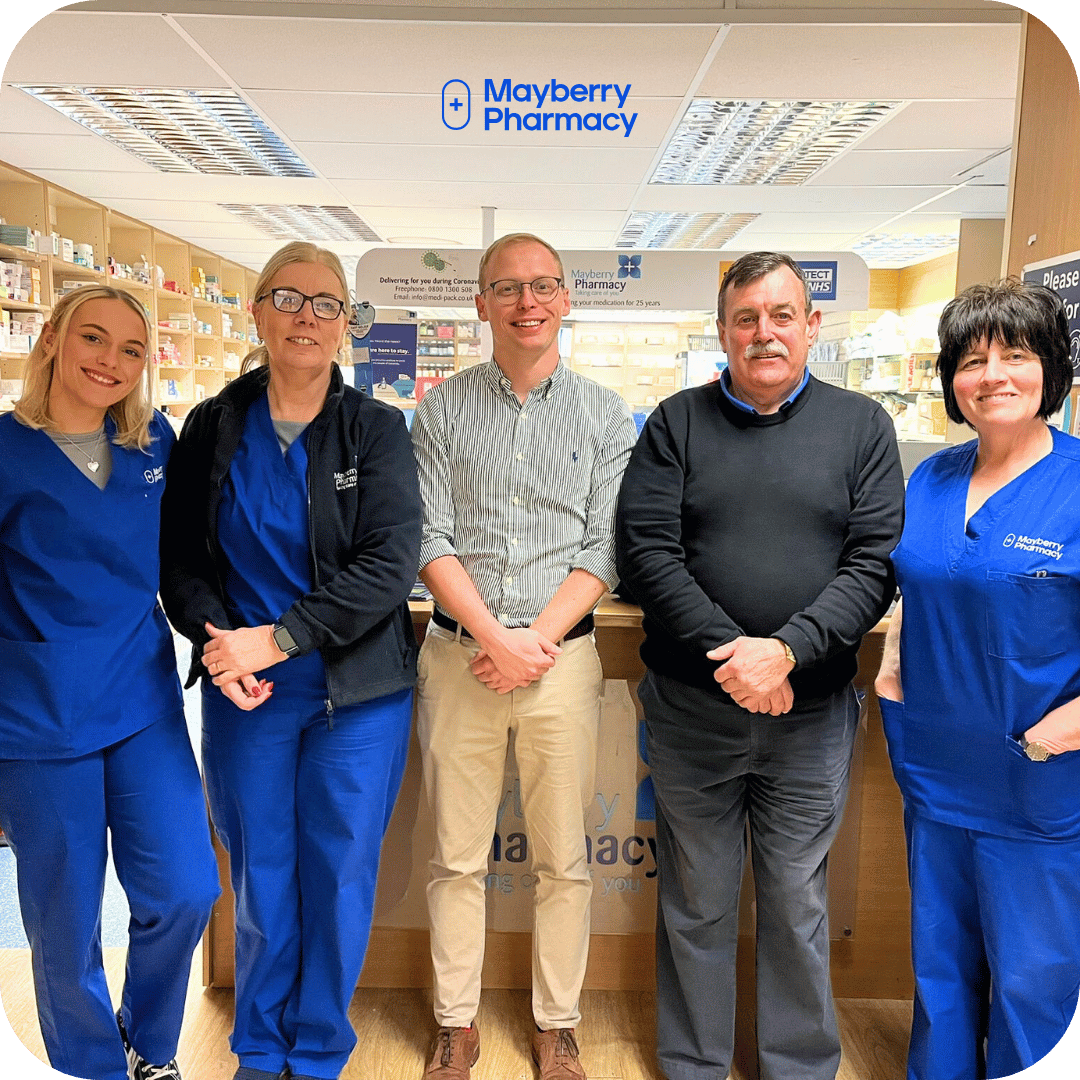 Mayberry Pharmacy common ailment service Wales